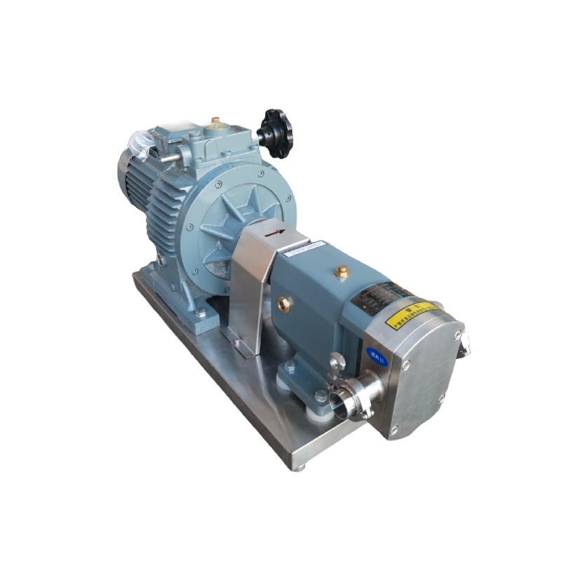 Bomba de aço inoxidável do lóbulo da conexão 22kw da união do produto comestível de SS316L para o chocolate