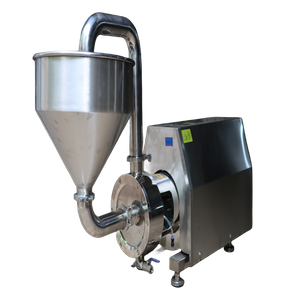 Bombas líquidas inline do misturador do alto cisalhamento do rotor do único estator do produto comestível de aço inoxidável com trole