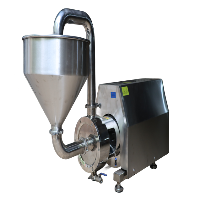 Bombas líquidas inline do misturador do alto cisalhamento do rotor do único estator do produto comestível de aço inoxidável com trole