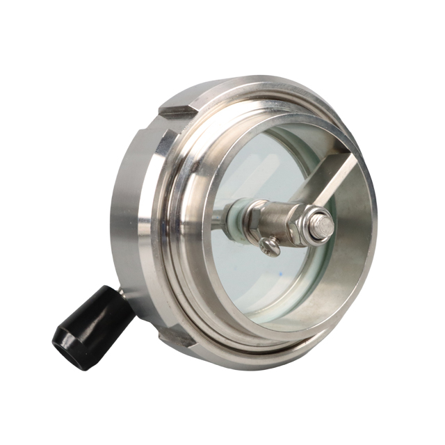 Visor plano de aço inoxidável para tubo e tanque