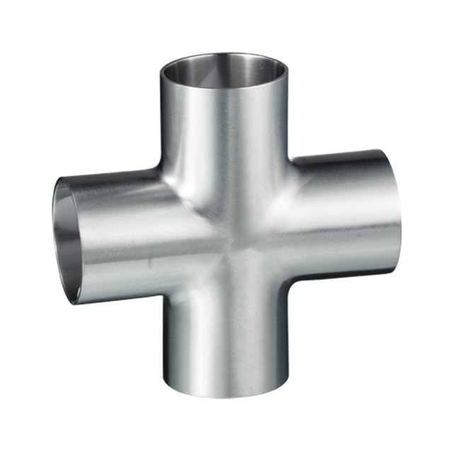 Aço inoxidável BS JN-FT-20 6017 ISO/IDF Higiênico Tipo Curto Cruz de Braçadeira Rápida Igual para Leite