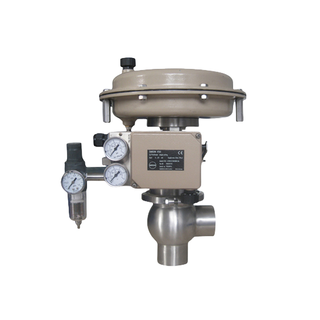 Válvula reguladora de fluxo automático sanitário de aço inoxidável para fluxo de água