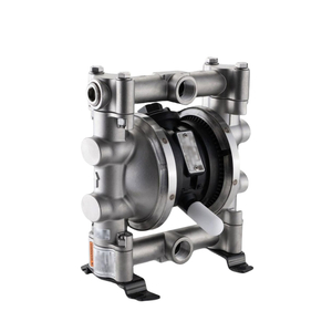 Bomba de diafragma dupla revestida de aço inoxidável 316L sanitária 0,55kw-22kw para produtos químicos