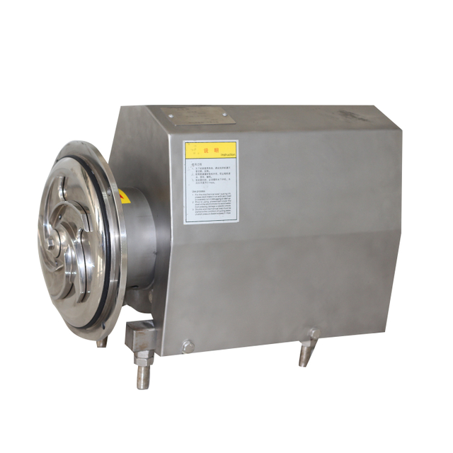 Cabeça de sucção alta de aço inoxidável 3HP separador centrífugo de impulsor fechado para indústria de laticínios