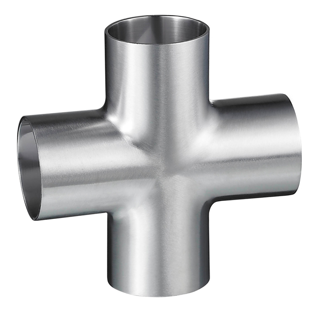 Aço inoxidável grau alimentício DIN11850 DIN JN-FT-20 1018 cruz puxada para processamento de alimentos