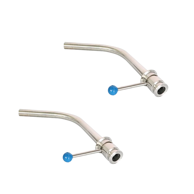 Braçadeiras de raio longo de aço inoxidável, válvula rotativa de braço de rack 