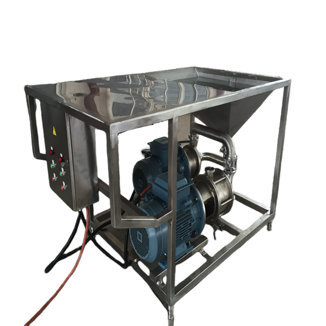 Bombas líquidas inline do misturador do alto cisalhamento do rotor do único estator do produto comestível de aço inoxidável com trole