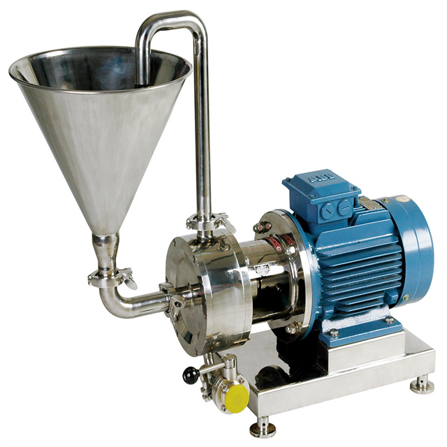 Bombas líquidas inline do misturador do alto cisalhamento do rotor do único estator do produto comestível de aço inoxidável com trole