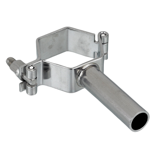 Suporte de tubo redondo de anel único de aço inoxidável