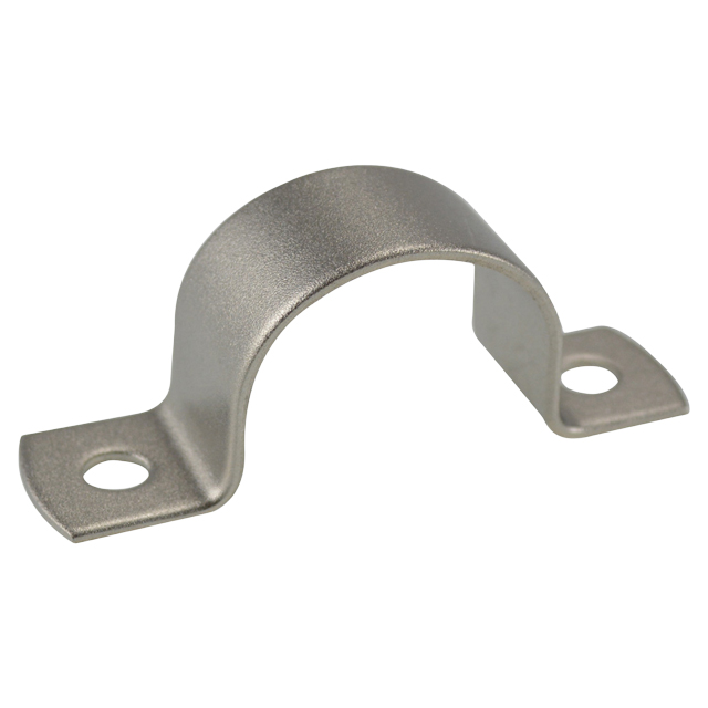 Suporte de tubo duplo redondo de aço inoxidável com placa