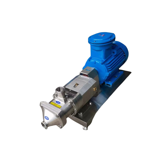 Bomba de parafuso duplo de transferência vertical sanitária de aço inoxidável de alta temperatura com funil
