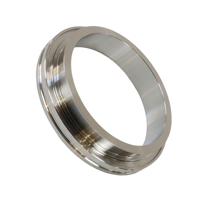  Conjunto de flange de banda em V com braçadeira ISO de aço inoxidável sanitário 
