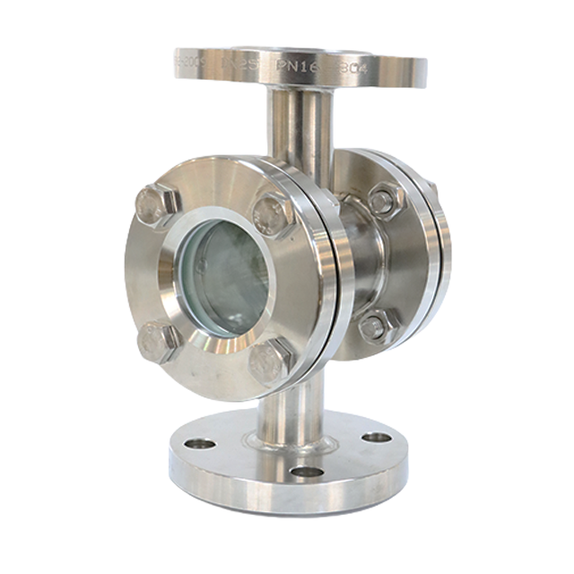 Vidro de vista de alta temperatura de aço inoxidável higênico da flange do encanamento 