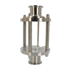 Vidro de vista Inline tubular de aço inoxidável sanitário de SS316L Triclamp