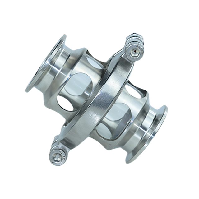 Vidro de visão de braçadeira resistente de pino único de aço inoxidável sanitário Tri-Clamp 