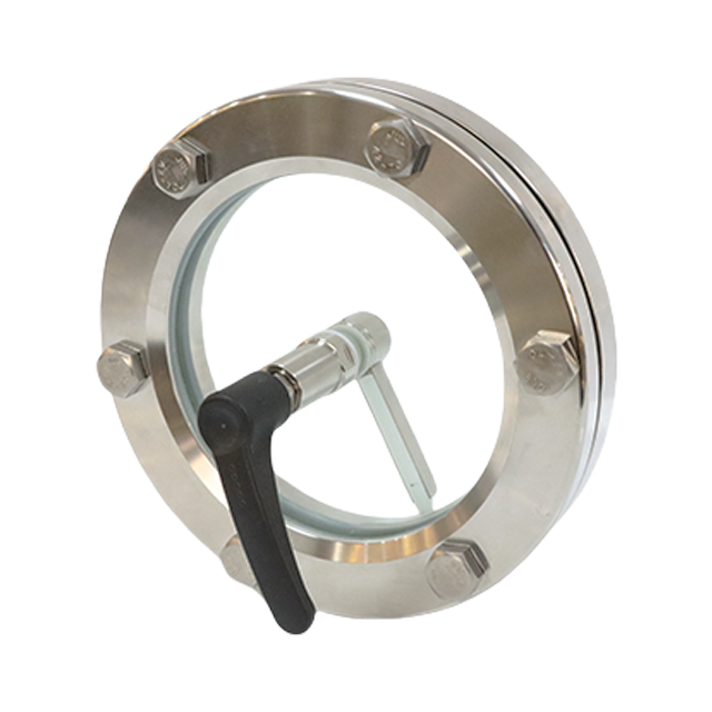 Visor tipo flange compatível com tanque de aço inoxidável higênico com limpador