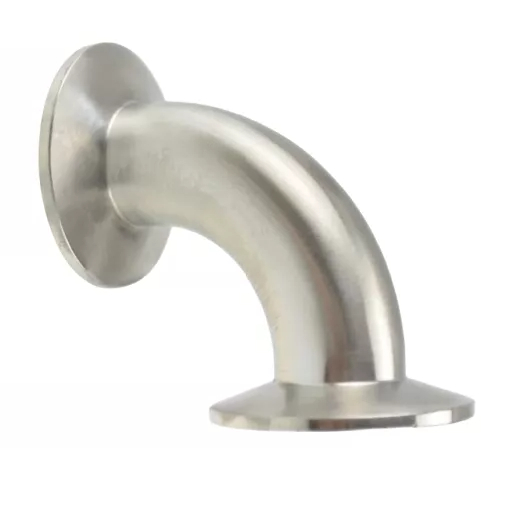 Cotovelo sanitário de aço inoxidável AS1528.3 2S-AS1528.3 JN-FT-20 5004 90° US Tri-Clamped