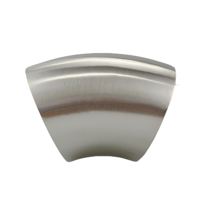 AISI304 ISO/IDF sanitário BS-BL2W5 BS JN-FT-20 6002 45° Cotovelo soldado de topo curto 