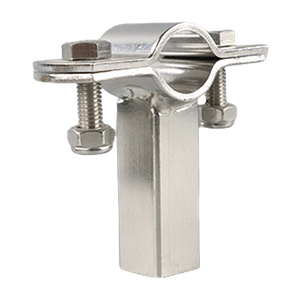 Braçadeira de suporte de tubo SS304 revestida de aço inoxidável de alta qualidade