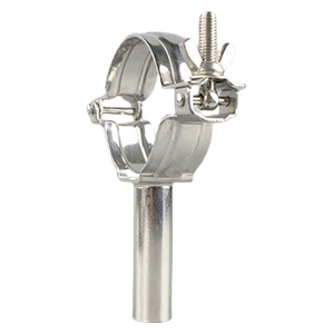 Suporte de tubo de aço inoxidável com braçadeira, suporte de braçadeira de tubo redondo