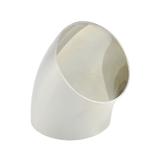 AISI304 ISO/IDF sanitário BS-BL2W5 BS JN-FT-20 6002 45° Cotovelo soldado de topo curto 