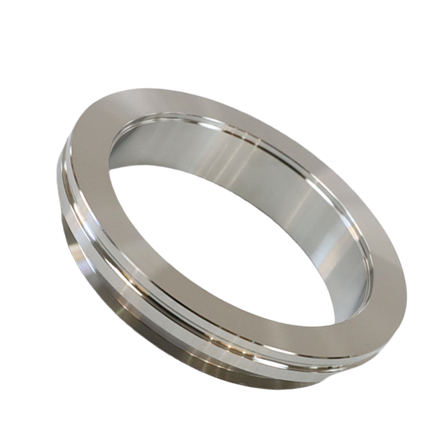  Conjunto de flange de banda em V com braçadeira ISO de aço inoxidável sanitário 
