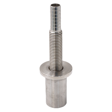 Encaixe reto rosqueado de aço inoxidável sanitário do adaptador da mangueira do produto comestível