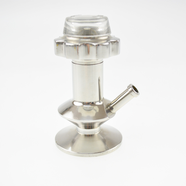 Válvulas de amostragem de equipamentos de cerveja de ajuste fino com fechamento automático em aço inoxidável
