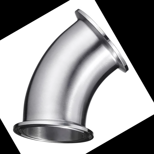 ISO2037 sanitário de aço inoxidável BPE-2KMP BPE JN-FT-20 7003 cotovelo de braçadeira curto de 45 graus 