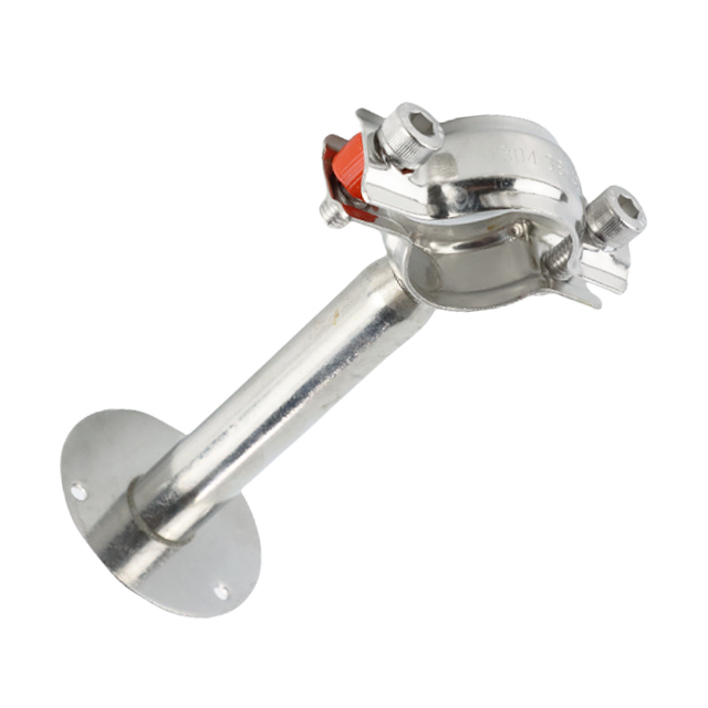 Suporte de braçadeira de tubo para montagem em teto de parede de aço inoxidável para tubos