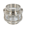 Visor de solda de topo de aço inoxidável com vidro de borosilicato resistente à temperatura