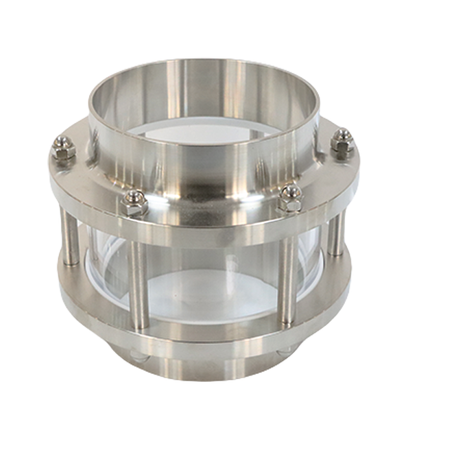 Visor de solda de topo de aço inoxidável com vidro de borosilicato resistente à temperatura