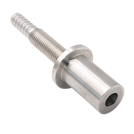 Encaixe reto rosqueado de aço inoxidável sanitário do adaptador da mangueira do produto comestível
