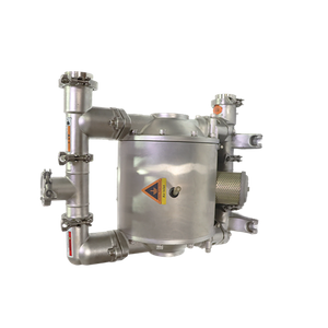 Bomba de diafragma pneumática sanitária de aço inoxidável eletropolido com assentos de acetal