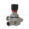 Válvula de diafragma fixada sanitária SS316L com conector de mangueira