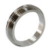  Conjunto de flange de banda em V com braçadeira ISO de aço inoxidável sanitário 