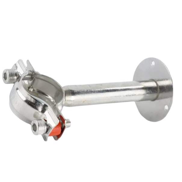  Suporte de tubo de montagem em aço inoxidável, gancho de anel com parafusos para suporte de tubo