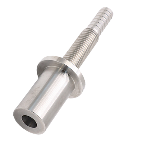 Encaixe reto rosqueado de aço inoxidável sanitário do adaptador da mangueira do produto comestível