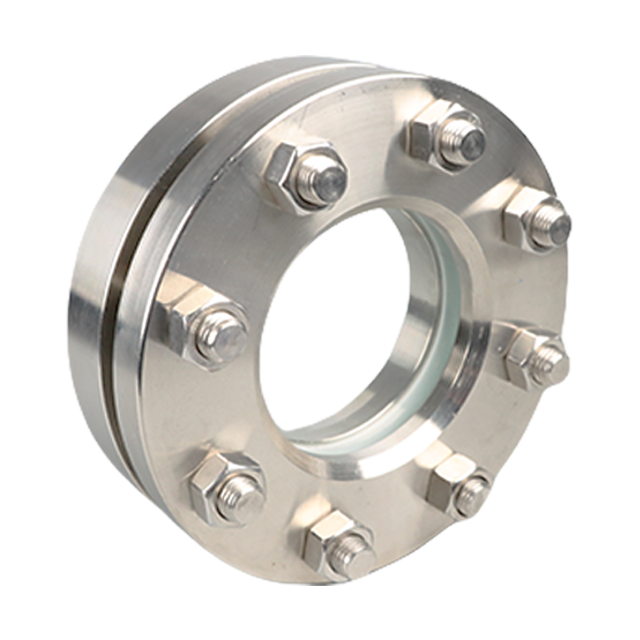 Acessório de tanque de janela de visão montado em flange industrial de aço inoxidável